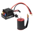 thumbnail image 3 of Regulador eléctrico ESC sin escobillas a prueba de agua con motor de 3900 KV, tarjeta de programa y soporte de conector banana de 4 mm para coche RC 1/8 1/10, 3 of 14