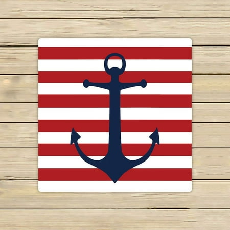 Anchor Bath Towels GCKG Red Anchor Towels,Red Anchor Beach Bath Towels Bathroom Body Shower Towel Bath Wrap For Home,Outdoor and Travel Use Size 13x13 inches ()