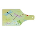 thumbnail image 2 of Dragonfly Cutting Board, Flower Field in Spring Season with Chamomiles and Sun on the Back Graphic, Decorative Tempered Glass Cutting and Serving Board, Wine Bottle Shape, Multicolor, by Ambesonne, 2 of 5