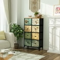 thumbnail image 5 of Tall Dresser for Bedroom, 8 Drawer Double Narrow Dresser, Lingerie Chest of Drawers for Bedroom, 46.5'' H X 26.6'' W X 11.7'' D, 5 of 7