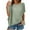 Mint Green, variant on yillto Womens Plus Size Cotton Linen Tops Short Sleeve Loose Shirts Summer Solid Color Fashion Blouse