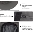 thumbnail image 2 of Muryobao Men Sun Hat Summer UPF 50+ Boonie Bucket Hats Wide Brim Breathable Foldable Safari Fishing Cap Dark Grey, 2 of 7