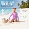 thumbnail image 3 of Girls Mermaid Long Sleeve Costume Scale Print One Piece Swimsuit Rash Guard Swimsuit Size 7-8Y, 3 of 10