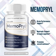 MemoPryl Advanced Brain Support Formula Supplement Memo Pryl 60 Capsules