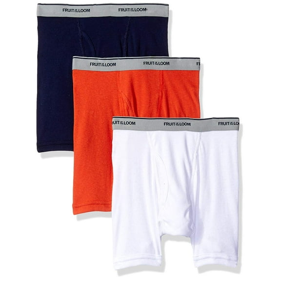 Boys` 3-Pack Assorted Boxer Brief, M, Assorted