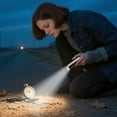 thumbnail image 4 of HIBIBUD 2 Pcs 3.9" Black Mini Flashlight,Adjustable Focus USB Keychain Light for Hiking, 4 of 7