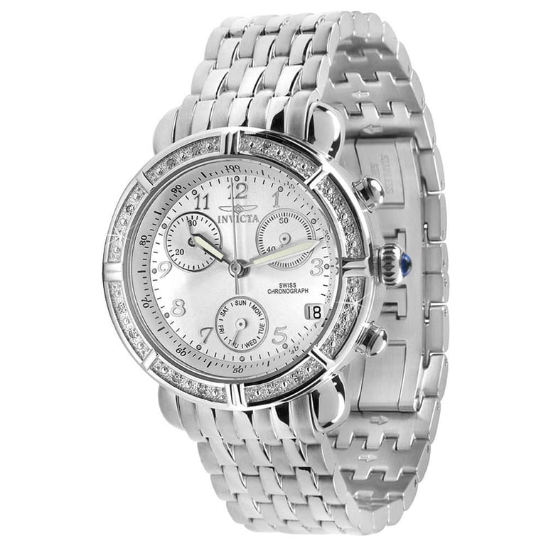 Invicta Women\'s Silver Floral-Engraved Stainless Steel Watch Invicta Wildflower Women main image 2