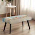 thumbnail image 2 of Jiueut Beach Starfish Shell Print Dining Bench Cover, Stain Resistant Chair Seat Protector Cover Dustproof Rectangle Bench Cushion Home Decor Accessorie for Dining Room Living Room Kitchen, 2 of 7