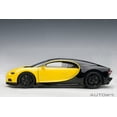 thumbnail image 3 of Autoart 70994 Bugatti Chiron Jaune Molsheim Yellow & Nocturne Black 1 by 18 Scale Model Car, 3 of 11