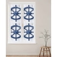 thumbnail image 2 of Window Privacy Film Blue Coastal Stained Glass Window Film Decorative Sun Block Window Cover Nautical Summer Beach Ocean Window Clings Static Adhesive Sticker for Bathroom 17.7"x78.7", 2 of 7