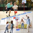 thumbnail image 5 of Kids Basketball Hoop, Adjustable Toddler Basketball Hoop Toy for Kids Indoor Outdoor Mini Portable Basketball Goals, Sport Game Gifts for Age 3 4 5 6 7 8 9 Boys Girls, 5 of 7