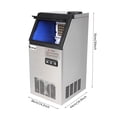 thumbnail image 3 of ZOKOP 50KG / H US Standard Stainless Steel Transparent Cover Commercial Ice Machine Ice Maker, 3 of 7