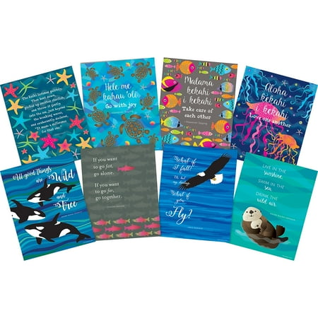 UPC: 0704068041882 | Barker Creek Art Prints Set of 8  Set of Inspirational Art Prints with a Motivational Theme from Barker Creek s Kai Ola and Sea & Sky Collection   8  x 10   Suitable for Framing  Set of 8 (4188)