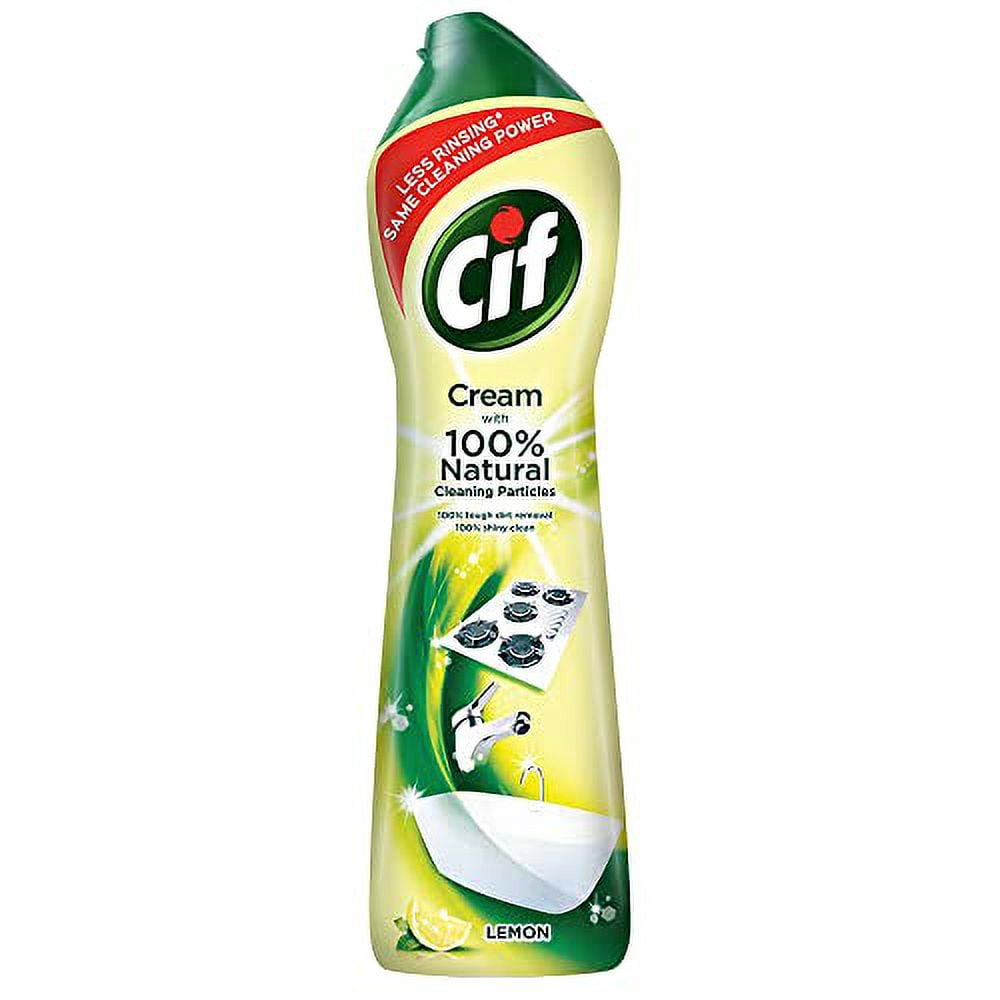 Cif Lemon Cream With Microparticles 500 Ml (Pack Of 8