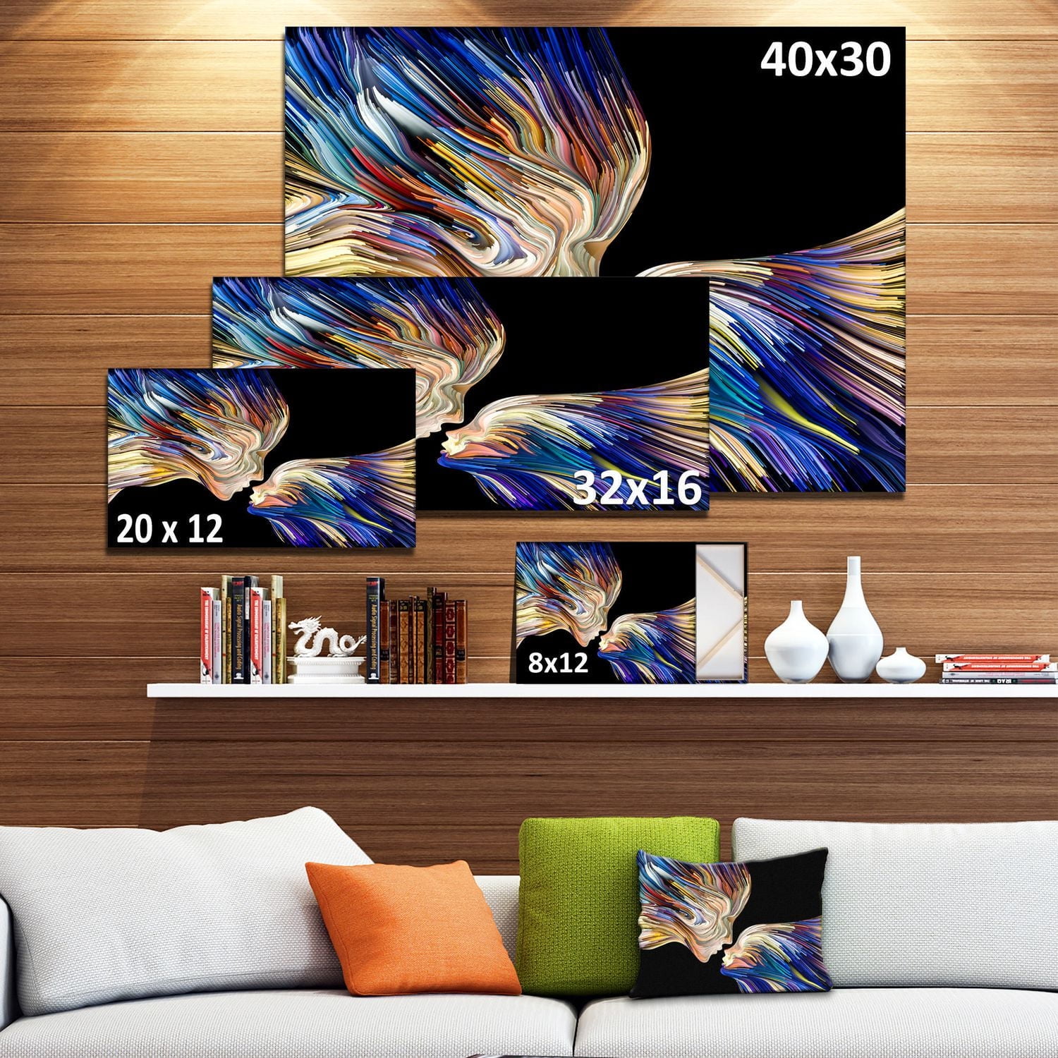 Design Art Metaphorical Mind Painting Canvas Print