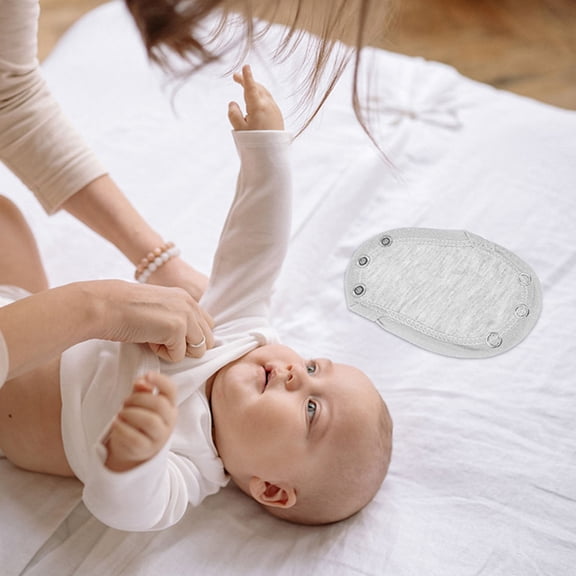 BESTYASH 10Pcs Jumpsuit Extensions Extend Bodysuit Snap Attachment Cotton White Daily Wear