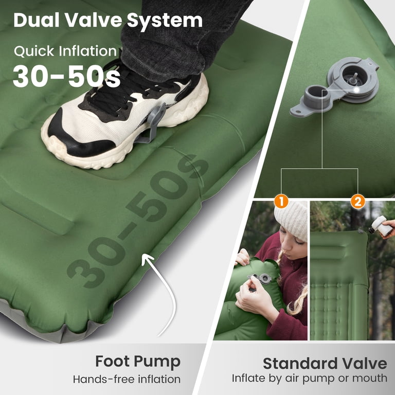 Self-Inflating Sleeping Pad with Pillow and Pump photo 5