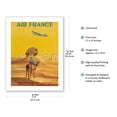 thumbnail image 2 of Proché Orient (Near East) - Sphynx Egypt - France - Vintage Airline Travel Poster by Vincent Guerra c.1948 - Bamboo Fine Art 290gsm Paper (Unframed) 17x22in, 2 of 4