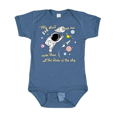 

Inktastic My Aunt Loves Me Gift Baby Boy or Baby Girl Bodysuit