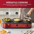 thumbnail image 2 of Elite Cuisine 7.5 Quart Capacity Triple Slow Cooker Buffet, 2 of 5