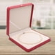 thumbnail image 4 of Caja para collares, estuche de exhibición de joyas de cuero sintético, caja de exhibición de joyas, regalo para collares Rojo, 4 of 8