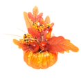 thumbnail image 2 of PPKVUFD Fall Decorations for Home - Set of 1 Artificial Pumpkin, Berry & Maple Leaf Table Centerpiece for Office, Thanksgiving, Bathroom Kitchen Autumn Decor, 2 of 9