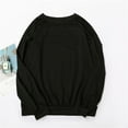 thumbnail image 3 of Crewneck Sweatshirts Women Fleece Pullover Long Sleeve Tops Fall Loose Casual Y2K Hoodie Sweaters Winter Clothes, 3 of 4