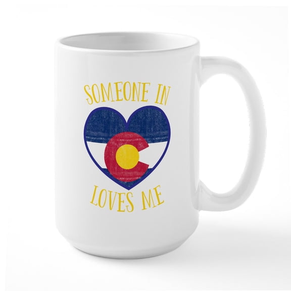 CafePress - Someone In Chicago Loves - 15 oz Ceramic Large White Nolvety Mug