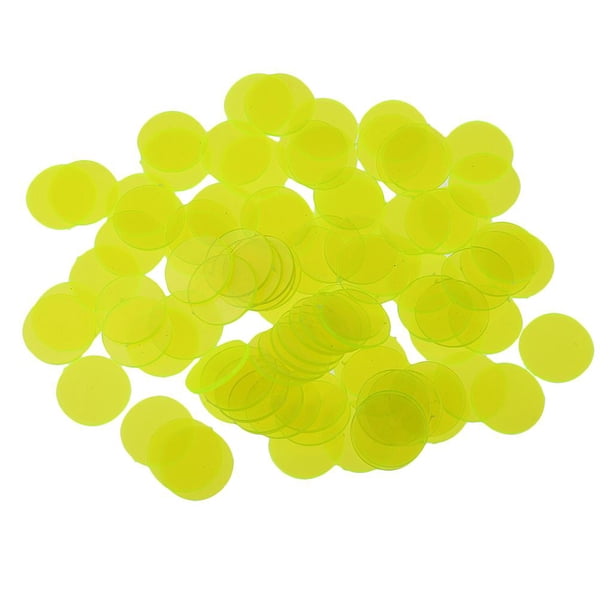 QUARKZMAN 120 Fichas De Póker De Plástico De 19 Mm – Discos Opacos Para Bingo, Aprender A Contar, Juegos De Mesa Y Actividades Escolares