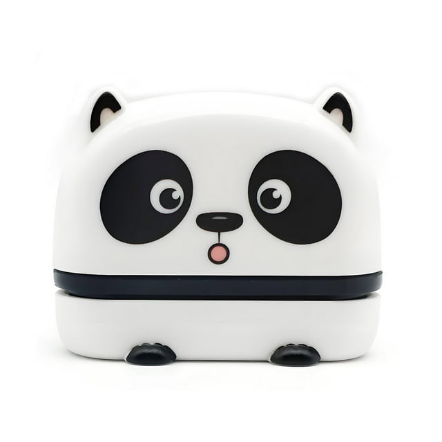 Adorable Tampon Panda Auto-Encriant pour Enfants, Sceau de Nom pour Projets Scolaires et Identification d'Objets