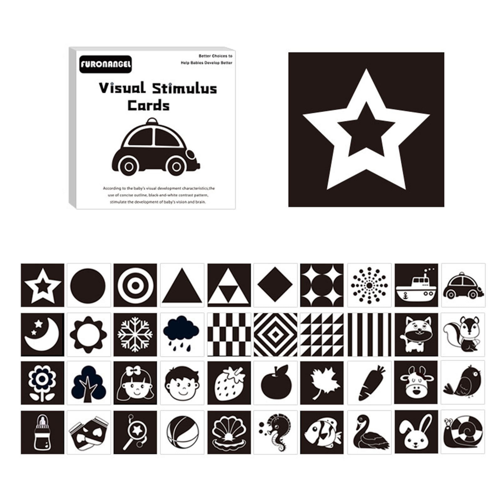 20 Pcs 40 Pictures Baby Flash Cards High Contrast Baby Development Cards  Sensory Collection Visual Stimulation Toys Gifts for Toddlers Kids Newborn  Babies Infants 0 3 6 9 12 Months - Walmart.com