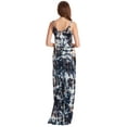 thumbnail image 3 of Riviera Sun Tie Dye Braided Strap Long Dresses 25002-D-XL (Navy Tie Dye, Small), 3 of 3