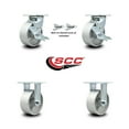 thumbnail image 2 of 5 Inch Semi Steel Caster Set with 2 Brakes/Swivel Lock 2 Rigid Service Caster, 2 of 2