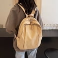 thumbnail image 1 of Mochila coreana para estudiantes universitarios, para hombre y mujer, ligera, de color liso, para deportes al aire libre, resistente al agua y con compartimento para portátil, ideal para la, 1 of 8