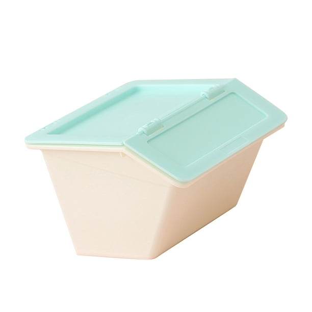 Mini Caja de Almacenamiento de Escritorio, Lindo Mini Organizador de Escrito Apilable de PlásTiCo con Tapa Abatible para Papelería, Joyas y Más