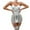White, variant on Women's Lace Lingerie Set Sheer Mesh Choker Solid Color Hollow Out Honeymoon Valentine Splicing Sleepwear Comfortable Adjustable Strap