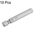 thumbnail image 3 of Uxcell 1/4" Magnetic Hex Head Screwdriver Bit, 1/4" Hex Shank 2" Length S2 Steel Power Tool, 10 Pack, 3 of 5
