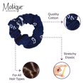 thumbnail image 5 of Motique Accessories Bandana Soft Hair Scrunchies for Adult Female and Girls- Set of 6 - Navy, 5 of 6