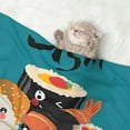 thumbnail image 2 of Rocae I Love Sushi for Pet Blanket Dog Blanket Cat Blanket Soft Sleep for Small Medium Pet-Large, 2 of 8