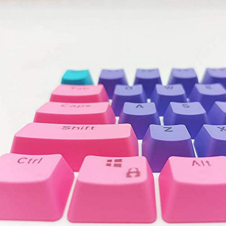 136PCS Star Moon Theme Keycap Set, Gradient Pink Blue Keycaps, PBT Keycap,  Cherry Keycap, Backlit Keycap, MX Mechanical Keyboard Keycap,gift 
