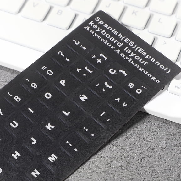 HOMEMAXS  10 Sheets Letter Stickers Keyboard Language Replacement