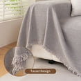 thumbnail image 5 of Smuge Sofa Cover, Couch Cover Protector Slipcover L Shape Sofa towel Furniture Cover for Pets Dogs Cats Home Decor (71"x 150", Light Grey), 5 of 9