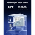 thumbnail image 2 of VEVOR Commercial Ice Maker Machine - Head, 300 Lbs/Day Stainless Steel Ice Machine with Scheduled Ice-Making, Self-Cleaning, Adjustable Thickness, 2 of 9