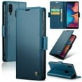 thumbnail image 1 of CaseMe Funda de Cuero For Samsung Galaxy A20/A30 con Bloqueo RFID, para Samsung A20/A30, Funda para Mujer y Hombre, Tarjetero con Cierre Magnético, Funda Tipo Folio For Samsung Galaxy A20/A30, Azul, 1 of 11