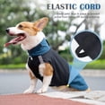 thumbnail image 3 of Chaqueta para Perro Impermeable para Perros con Abertura de arnés y Tira Reflectante, Ropa Impermeable Ajustable con Cierre de Gancho y Bucle, -Negro XL, 3 of 5