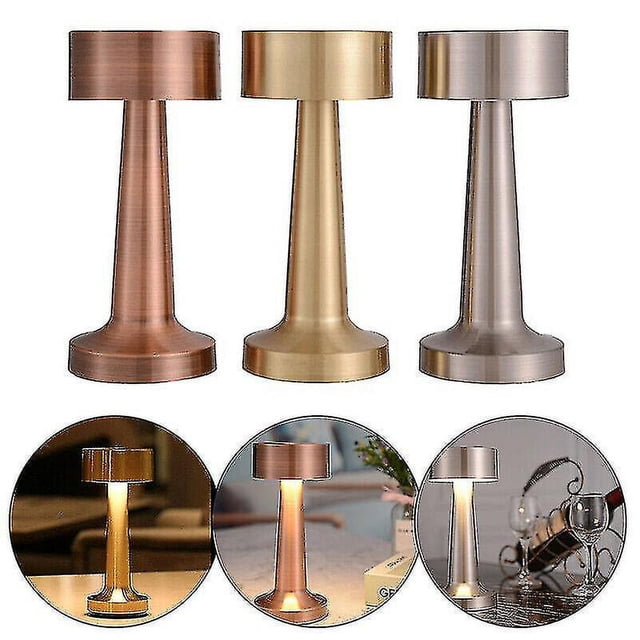 Lámpara de mesa Led recargable, Sensor táctil, luz de escritorio, dormitorio, restaurante, Bar, decoración