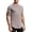 Grey, variant on Men's Shapewear Compression Short Sleeve Shirt High Elastic Fitness Top