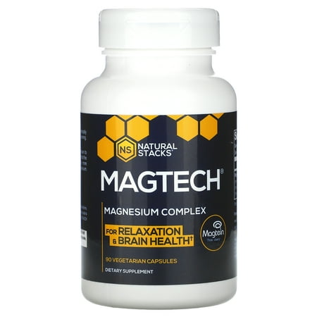 MagTech  Magnesium Complex  90 Vegetarian Capsules  Natural Stacks