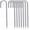 Silver-J-HOOK, variant on Rebar-Stakes-12-Inch, Ground Stakes Heavy Duty J-Hook Galvanized Anti-Rust Heavy Duty Ground Anchors for Garden Dog Fence Chicken Coop Christmas Decorations Deer Fence 10pcs