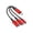 Red, variant on Multiple Device Adapter USB C To Headphone Port Rapid Charging Simultaneous Use Capability Fit for Tablets Mobile Phones